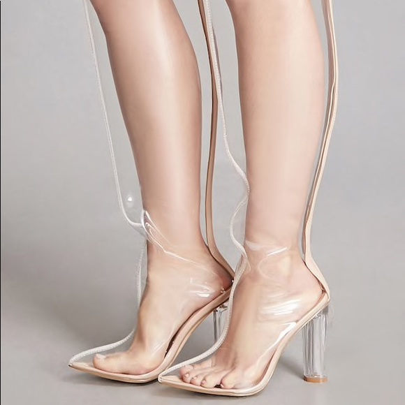 Shoe Republic LA Shoes - NWT knee high clear boots 👢 7.5